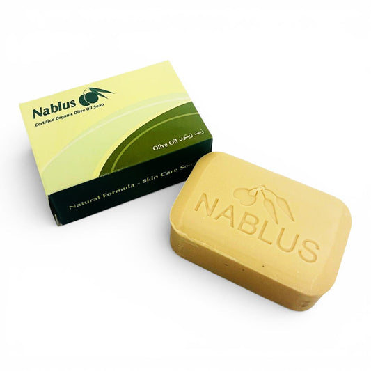 【パレスチナ・エディション】【パレスチナ最後の石鹸工場】【NABLUS SOAP / ナーブルスソープ 】ナチュラルオリーブ 完全無添加 オーガニック石鹸(保湿環境・乾燥対策)100g