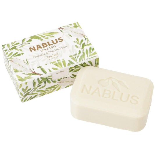 NABLUS SOAP ナーブルスソープ 無添加 完全オーガニック石鹸(ティーツリー)肌荒れ・リフレッシュ 100g - YOUR ORGANICS