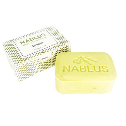【アウトレットセール】【パレスチナ最後の石鹸工場】【NABLUS SOAP / ナーブルスソープ 】ぶどう 完全無添加 オーガニック石鹸（ハリ・弾力）100g
