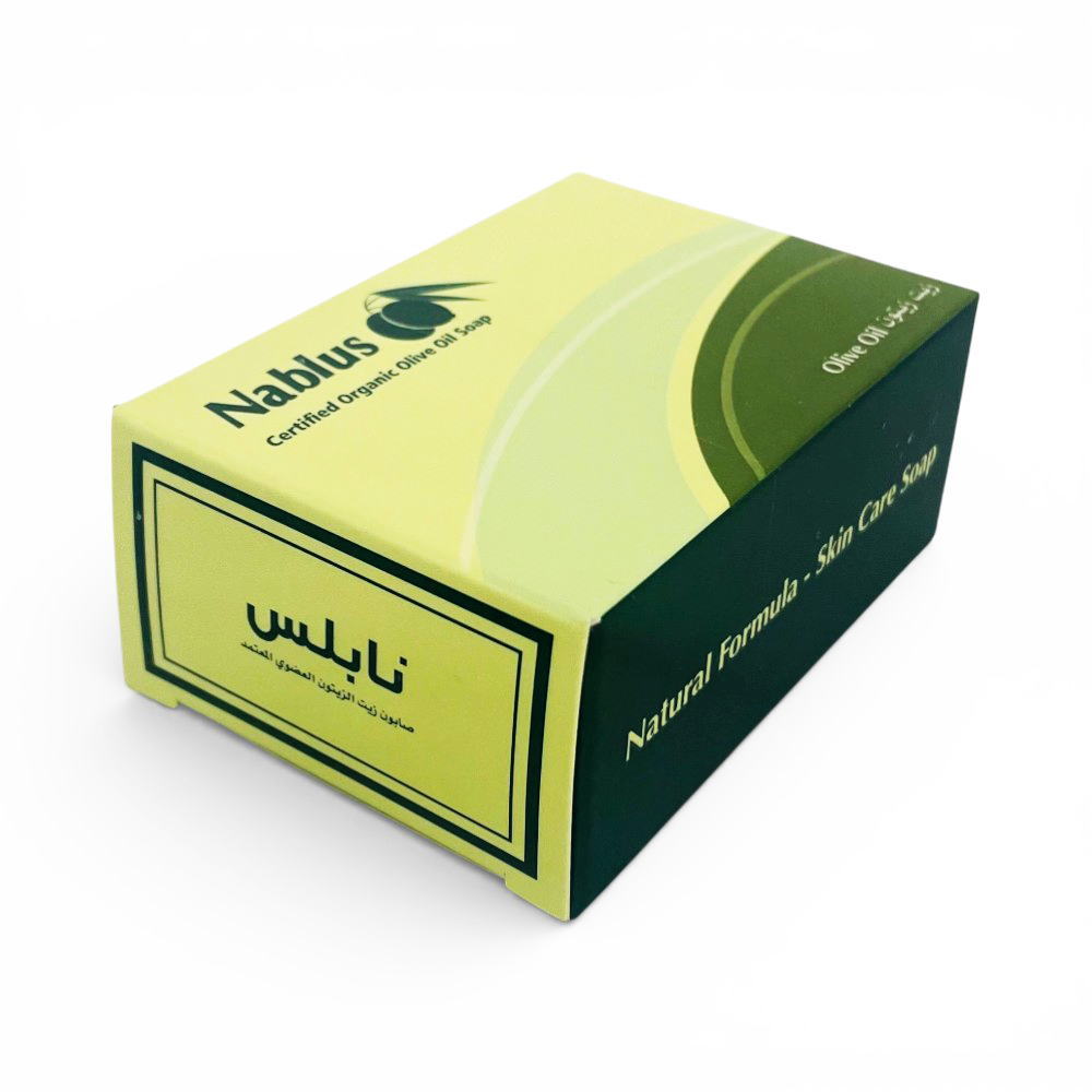 [The last soap factory in Palestine] [NABLUS SOAP] Natural Olive, completely additive-free, organic soap (moisturizing environment, prevents dryness) 100g