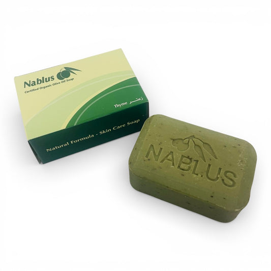 [The last soap factory in Palestine] [NABLUS SOAP] Thyme completely additive-free organic soap (for body odor, aging odor, and blackhead care) 100g