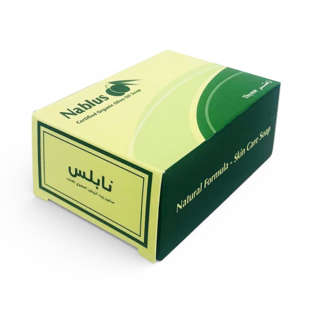 [The last soap factory in Palestine] [NABLUS SOAP] Thyme completely additive-free organic soap (for body odor, aging odor, and blackhead care) 100g