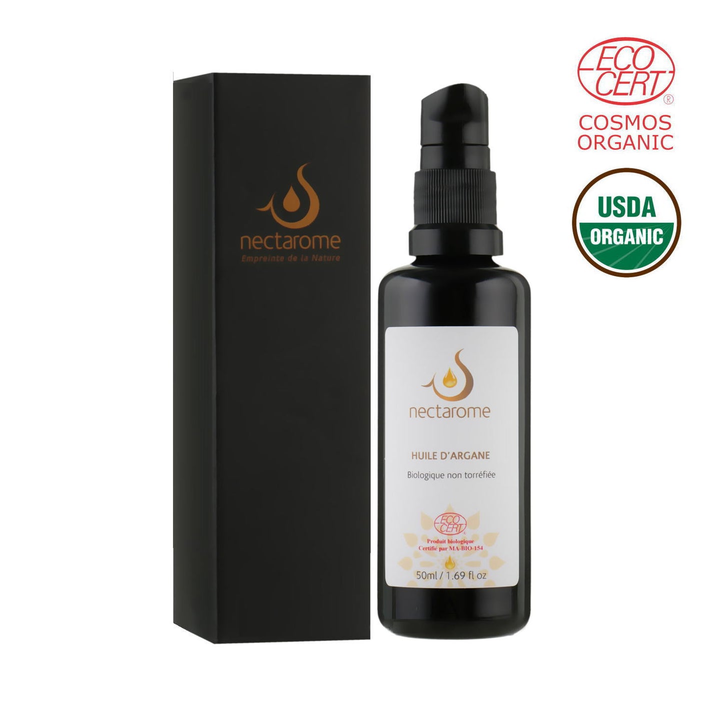 NECTAROME Organic Argan Oil (organic certified by Ecocert/USDA) 100ml