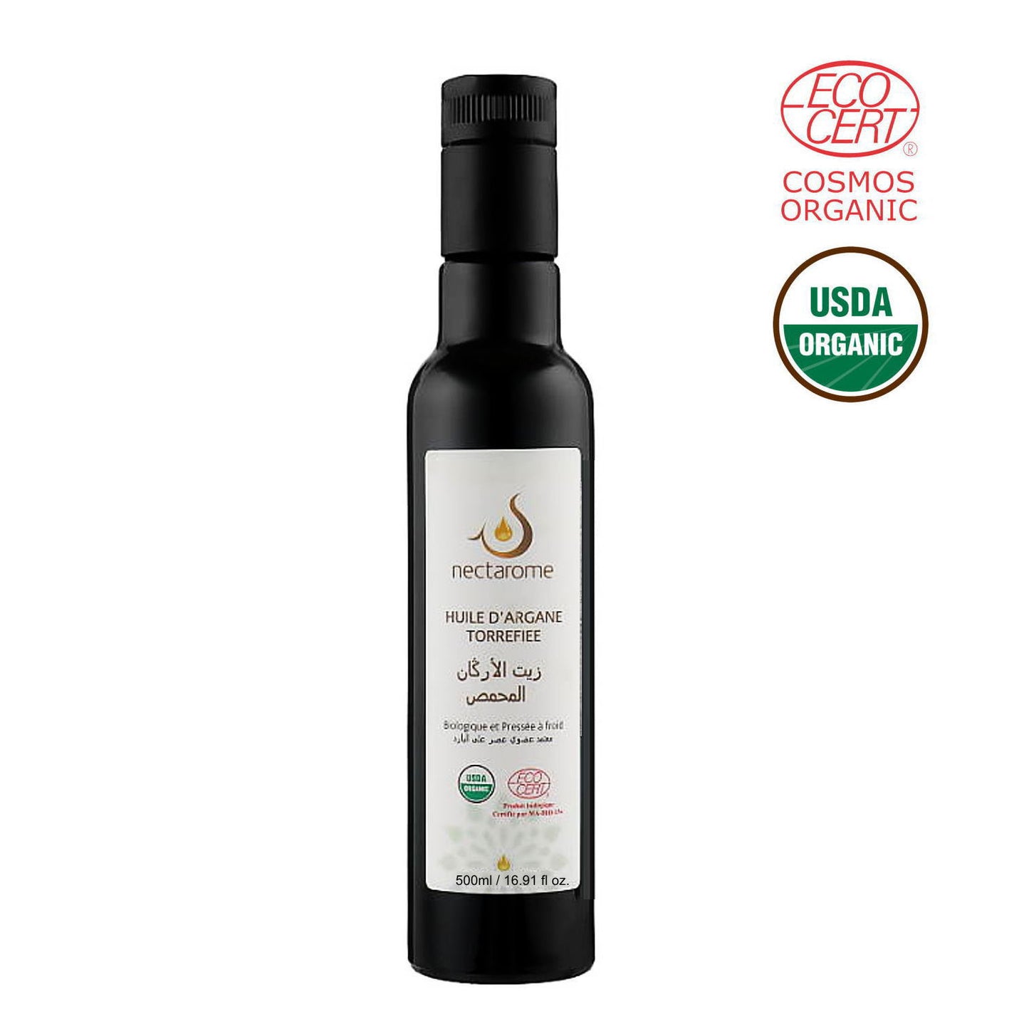 [Shipped after November 16th] NECTAROME Organic [Edible] Argan oil (Organic certified by Ecocert/USDA) 500ml 