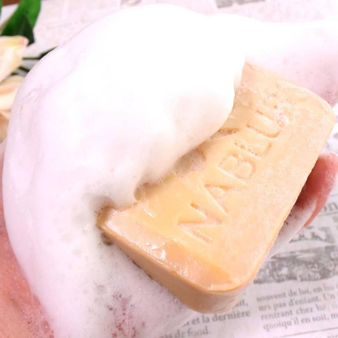 NABLUS SOAP Additive-free completely organic soap (damask rose) tightening and relaxing 100g