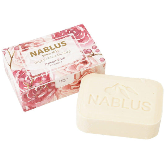 NABLUS SOAP ナーブルスソープ 無添加 完全オーガニック石鹸（ダマスクローズ）引き締め・リラックス 100g - YOUR ORGANICS