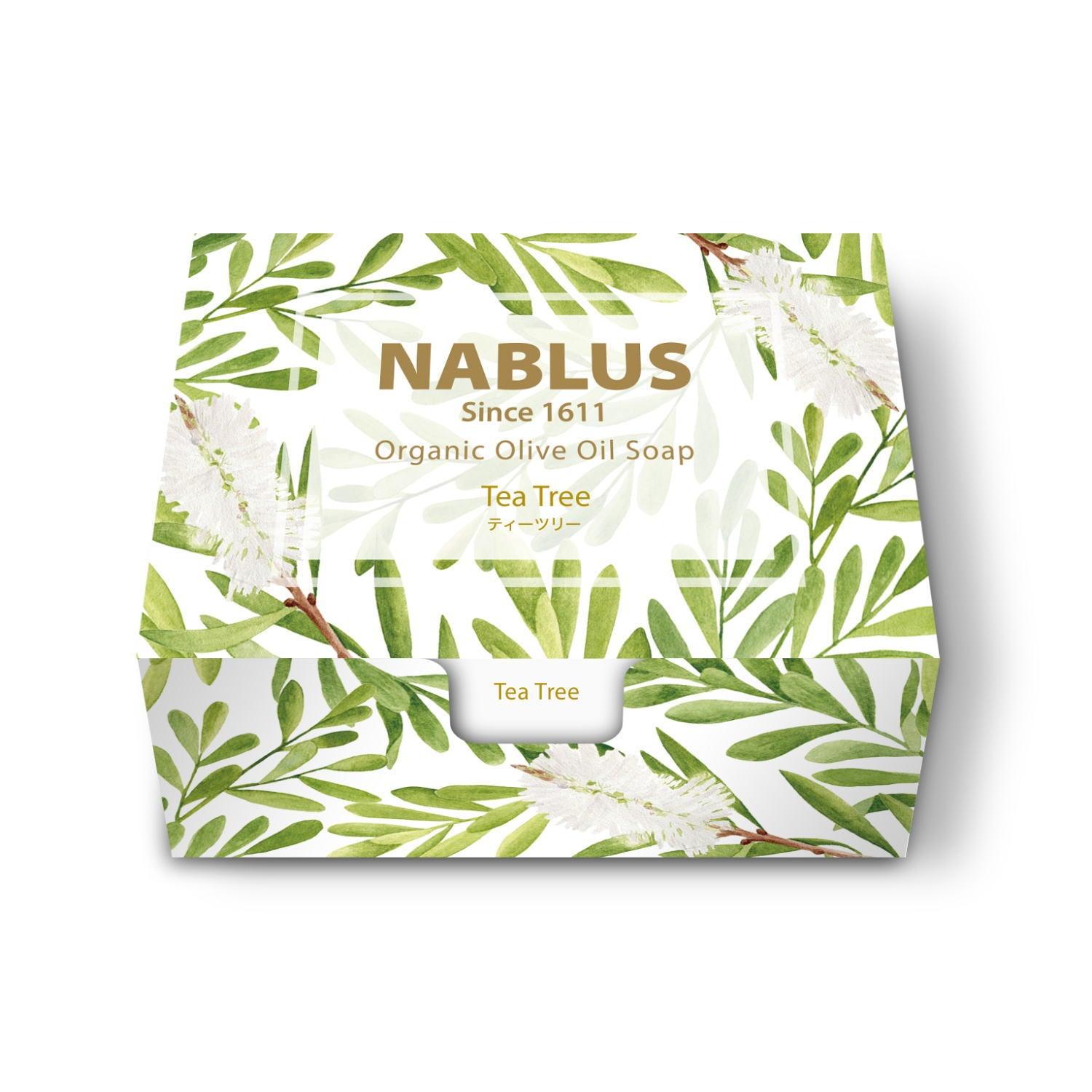 NABLUS SOAP ナーブルスソープ 無添加 完全オーガニック石鹸（ティーツリー）肌荒れ・リフレッシュ 100g - YOUR ORGANICS